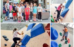 OGS-Kinder klettern in der Boulder-Halle Kurz vor den Ferien ging es für 20 Drittklässler aus dem offenen Ganztag an der Cornelia Funke...